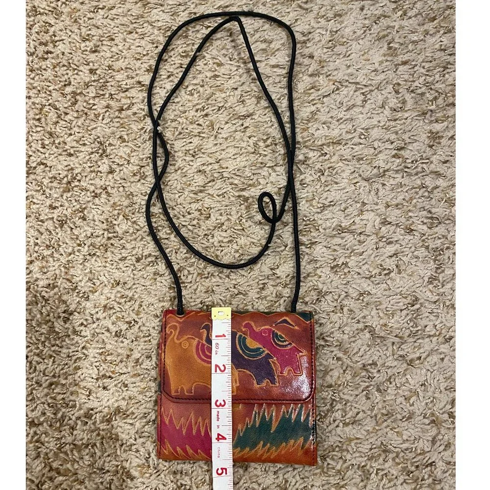 Crossbody Wallet Genuine Leather